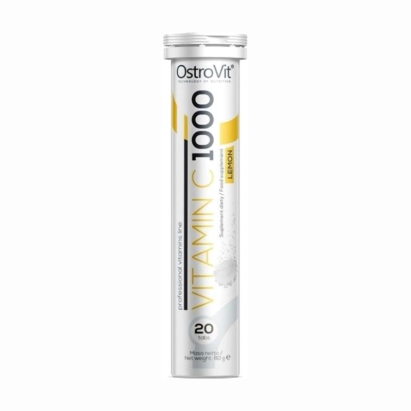 Вітамін C OstroVit Vitamin C 1000 мг, 20 шипучих таблеток